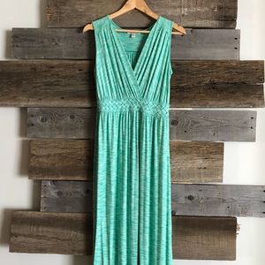 Surplice maxi dress